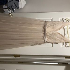 David’s Bridal Bridesmaid Dress Size 6 Champagne Color